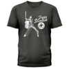 David Bowie Guitar CHARCOAL Ziggy Stardust T-Shirt-Cyberteez