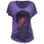 David Bowie Aladdin Sane Lightning Bolt Women's Wide Scoop Purple Dolman T-Shirt