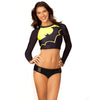 Batgirl Batman Women's Rash Guard Surf Top-Cyberteez