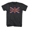 Def Leppard Union Jack UK Flag Heather Gray T-Shirt-Cyberteez