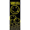 Nirvana Smiley Logo DOOR Tapestry Cloth Poster Flag Wall Banner 21" x 58"-Cyberteez