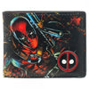 Deadpool Icon Logo Bi-Fold Wallet w/ Metal Badge Marvel-Cyberteez
