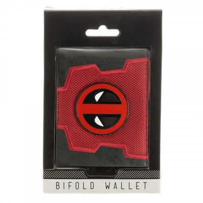 Deadpool Logo Mix Material Bi-Fold Gift Boxed Wallet