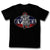 Evel Knievel Wheelie Logo Black T-Shirt