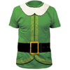 Elf Green Santa Helper Christmas Costume T-Shirt-Cyberteez