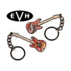 Edward Eddie Van Halen EVH Red Stripes Guitar Metal Die Cast Enamel Keychain-Cyberteez
