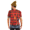 Lumberjack w/ Tattoos Men's Allover Longsleeve Costume T-Shirt-Cyberteez