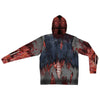 Zombie Face Hoody Men's Allover Print Costume Hooded Sweatshirt-Cyberteez