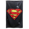 Superman Logo BLACK Banner Fabric Wall Poster DC Comics 30" x 50"-Cyberteez