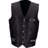 Biker Vest Jesus Forever Genuine Leather Motorcycle Christian Biker Cross w/ Patches-Cyberteez