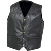 Biker Vest Concealed Carry Genuine Leather Motorcycle CCW w/ Gun Holster-Cyberteez