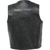Biker Vest Concealed Carry Genuine Leather Motorcycle CCW w/ Gun Holster-Cyberteez