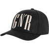 Guns N Roses GNR Logo B/W Otto Flex Fitted Hat Cap Size S/M-Cyberteez
