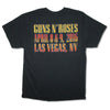 Guns N Roses Lifetime Tour 2016 LAS VEGAS Bullet Seal Logo T-Shirt-Cyberteez