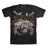 Guns N Roses Classic Skull & Tongue Logo Distressed T-Shirt-Cyberteez