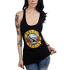 Guns N Roses Bullet Seal Logo Women's Racer Back Tank Top-Cyberteez
