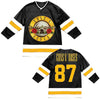 Guns N Roses Bullet Seal Logo '87 Limited Edition Hockey Jersey-Cyberteez