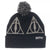 Harry Potter Deathly Hallows Logo Fold Cuff Beanie Adult Knit Hat Cap