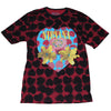 Nirvana Heart Shaped Box All Over Front & Back Print T-Shirt-Cyberteez