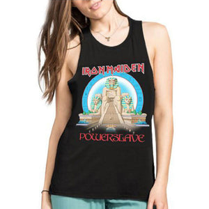 Iron Maiden Powerslave Womens Girls Tank Top-Cyberteez