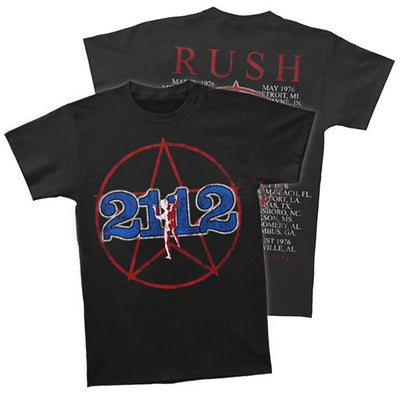 Rush 2112 Tour 1976 w/ Dates T-Shirt