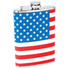 USA American Flag 8 oz Hip Flask Stars & Stripes Pocket Liquor Alcohol Whiskey-Cyberteez