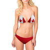 Canada Flag Women's Bikini Canadian Two Piece String Swimsuit-Cyberteez