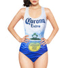 Corona Beer Logo Women's One Piece Swimsuit-Cyberteez