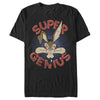 LOONEY TUNES Wiley E Coyote Super Genius BLACK Roadrunner T-Shirt-Cyberteez