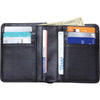 Wallet Men's Slim Black Bi-Fold Solid Buffalo Leather Credit Card Money Holder-Cyberteez