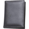 Wallet Men's Slim Black Tri-Fold Solid Buffalo Leather Credit Card Money Holder-Cyberteez