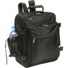 Motorcycle Trunk Sissy Bar Bag Black Backpack Rear Hook w/ Water Bottle Holder-Cyberteez