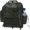 Motorcycle Trunk Sissy Bar Bag Black Backpack Rear Hook w/ Water Bottle Holder-Cyberteez