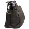 Purse Handbag Solid Black Lambskin Leather Bag w/ Phone Holder And Shoulder Strap-Cyberteez