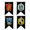 Harry Potter House 4 Flag Banner Set Gryffindor Slytherin Ravenclaw Hufflepuff-Cyberteez