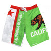California Golden State Bear Flag Men's Board Shorts Swim Trunks-Cyberteez