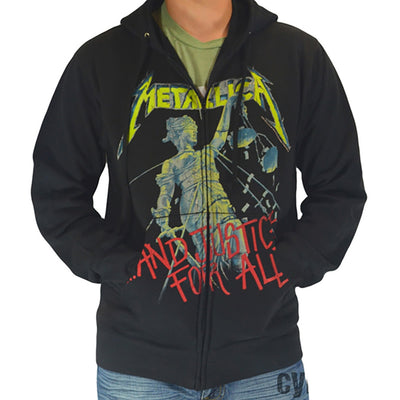 Metallica And Justice For All Zip Hoody Sweatshirt