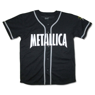Metallica '81 Flaming Sun Logo Men's Embroidered Baseball Jersey