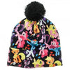 My Little Pony Characters Sublimated Print Pom Pom Fold Cuff Beanie-Cyberteez