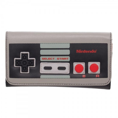 Nintendo Old School Retro Controller Flap Clutch Wallet