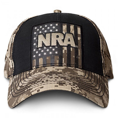 NRA National Rifle Association Digital Camo Tan Adjustable Strapback Hat Cap
