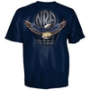 NRA National Rifle Association Eagle Soar BLUE 2nd Amendment T-Shirt-Cyberteez