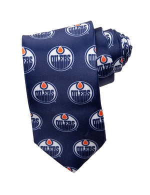 Edmonton Oilers Men's NHL Necktie-Cyberteez