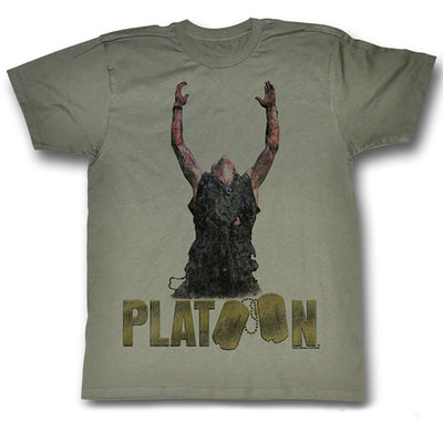 PLATOON Elias Willem Dafoe Movie Oliver Stone T-Shirt