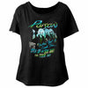 Poison Open Up And Say Ahh! '88 Tour Women's Wide Scoop Dolman T-Shirt-Cyberteez