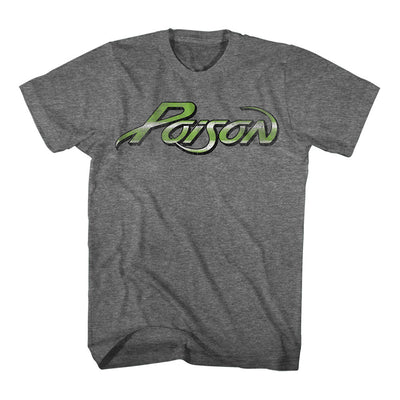 Poison Band Logo Gray T-Shirt