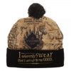 Harry Potter Solemnly Swear Marauders Map Beanie Knit Hat Cap-Cyberteez