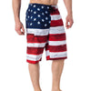 USA American Flag Men's Old Glory Board Shorts Patriotic Swim Trunks (S-2XL)-Cyberteez
