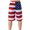 USA American Flag Men's Old Glory Board Shorts Patriotic Swim Trunks (S-2XL)-Cyberteez