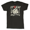 Rolling Stones Tour 1972 w/ Dates Dice Tongue Logo Distressed T-Shirt-Cyberteez